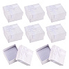 Square Paper Jewelry Ring Gift Boxes with Bowknot CON-TAC0010-80E-2