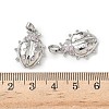 Brass Micro Pave Cubic Zirconia Pendants KK-I371-23P-3
