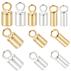 12Pcs 6 Style 925 Sterling Silver Cord Ends STER-BBC0001-77-1