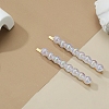 Plastic Pearl Beaded with Iron Alloy Hair Bobby Pin PW-WG2F8CA-02-1