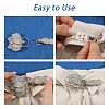 2Pcs Flower Alloy Rhinestone Snap Lock Clasps FIND-FH0018-22B-4