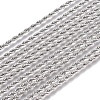 Non-Tarnish Unisex 304 Stainless Steel Rope Chain Necklaces X-STAS-D0002-33P-2