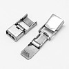 Rectangle 201 Stainless Steel Watch Band Clasps STAS-F067-16-3