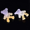 1-Hole Transparent Spray Painted Acrylic Buttons BUTT-N020-001-B04-3