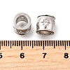 925 Sterling Silver Micro Pave Clear Cubic Zirconia Beads STER-F061-02C-P-2