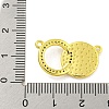 Real 18K Gold Plated Brass Micro Pave Cubic Zirconia Pendants KK-R159-42G-3