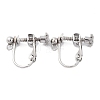 Non-Tarnish 316 Stainless Steel Clip-on Earring Findings STAS-K274-09P-1