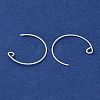 Brass Earring Hooks KK-C069-02S-2