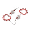 304 Stainless Steel Linking Ring Dangle Earring EJEW-MZ00133-4