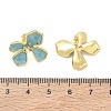 Brass Enamel Stud Earrings for Women KK-CBA760A-11G-04-5