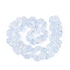 Electroplate Transparent Glass Beads Strands EGLA-N056-02A-07-2