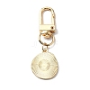 Smiling Face Enamel Pendant Decorations KEYC-WH0036-08LG-05-2