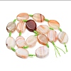 Natural Banded Agate Beads Strands G-A321-E03-01B-5