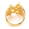 Brass Micro Pave Cubic Zirconia Finger Rings RJEW-F116-09A-G-2