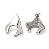 304 Stainless Steel Arch Stud Earrings EJEW-K244-34P-2
