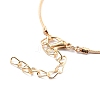 4Pcs 4 Style Alloy Chain Anklets Set SJEW-D009-06KCG-8