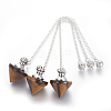 Natural Tiger Eye Cone Dowsing Pendulums G-G771-D04-1
