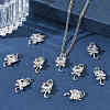 SHEGRACE Brass Cubic Zirconia Pendants XGRQ3K783-543P-5