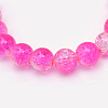 Baking Paint Crackle Glass Beads Strands X-CCG-S001-10mm-09-3