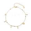 Brass Cable Chains Anklets AJEW-AN00518-1