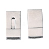Tarnish Resistant 304 Stainless Steel Bayonet Clasps X-STAS-P180-38P-2