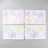 4Pcs PVC Daisy Flower Picture Stickers STIC-WH20003-01-1