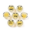 Frosted Acrylic Enamel Beads FACR-G005-02B-3