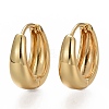 Brass Huggie Hoop Earrings EJEW-F260-02G-1