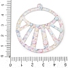 Printed Transparent  Acrylic Pendants FIND-K017-13-3