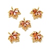 SHEGRACE Brass Cubic Zirconia Charms XGRQ3P967-614G-1