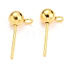 304 Stainless Steel Ball Post Stud Earring Findings STAS-Z035-02G-E-1