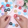 30Pcs Printed Opaque Acrylic Beads OACR-SC0002-75-3