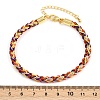 4MM Braided Nylon Cord Bracelets FIND-A057-01G-20-4