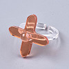 (Jewelry Parties Factory Sale)Transparent Acrylic Cuff Rings RJEW-S047-004B-2