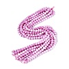 Anti-Tarnish Electroplate Glass Beads Strands EGLA-ZX010-8mm-05-3