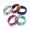 Natural Agate Stretch Bracelets BJEW-K195-14-1