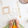 Alloy and  Wooden Sweater Knitting tool AJEW-WH0472-20G-5