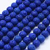 Natural Lava Rock Beads Strands G-F531-8mm-G-2