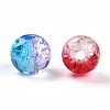 Baking Paint Transparent Crackle Glass Beads X1-DGLA-Q018-6mm-M01-3