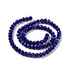 Electroplate Opaque Solid Color Glass Beads Strands EGLA-A034-P1mm-L12-2