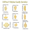 DIY Leafy Jewelry Making Finding Kit STAS-CJ0002-43-2
