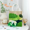 DIY Moss Linen Bag Punch Embroidery Kits for Beginners PW-WGA8A15-07-1