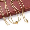 Ion Plating(IP) Adjustable 304 Stainless Steel Slider Necklaces NJEW-L156-004G-1