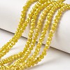 Electroplate Opaque Glass Beads Strands EGLA-A034-P6mm-T09-1