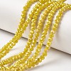 Electroplate Opaque Glass Beads Strands EGLA-A034-P6mm-T09-1