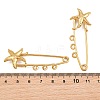 Starfish 304 Stainless Steel Safety Pins Brooch Findings SA-CBA098D-16I-G03-3