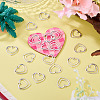 20Pcs Heart Iron Connector Charms FIND-TA0010-01-6