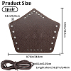 Adjustable Imitation Leather Cord Bracelet AJEW-WH0342-91B-2