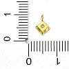 304 Stainless Steel Micro Pave Cubic Zirconia Pendants STAS-U042-02B-G-3