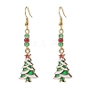 Brass Dangle Earrings EJEW-JE04511-S-2